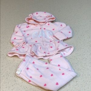 Baby gap girls fleece outfit